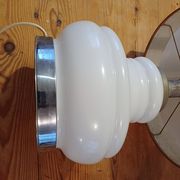 Vintage 1970s White Opaline Lamp