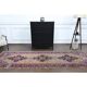 1970s Vintage Turkish Oushak Handmade Wool Cotton Orange Runner Rug 107x319
