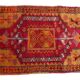 Vintage Turkish hallway rug 54x96 cm
