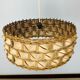 Suspension rotin et feuilles de palme style jungle chic