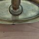 bronze and brass 2-bulb bouillotte lamp, red desk lamp