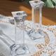 Vintage crystal candlestick pair by Villeroy & Boch - As new condition.