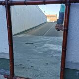 Vintage bamboo mirror (90x80)