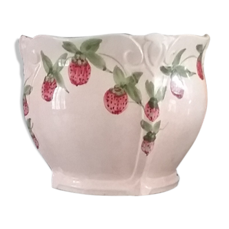 Decorated ceramic pot cover