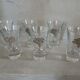 6 small antique liqueur glasses