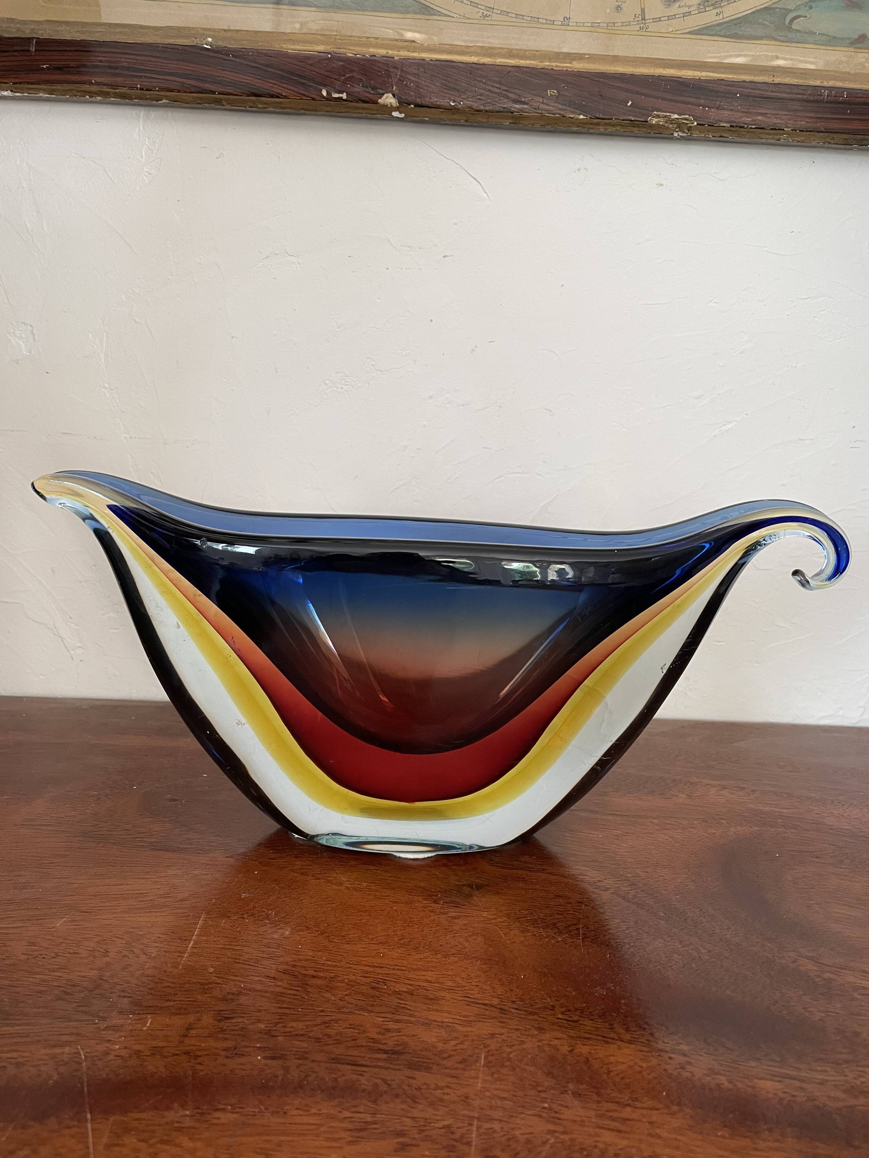 Vase sommerso murano circa 1960