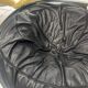 Black leather ottoman by Edwin and Niekel Taco for Leolux 90