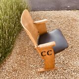 1920 cinema chair made of wood and skai