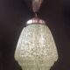 Plafonnier globe glass opalin green anise art deco