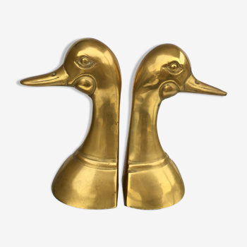 Pair of brass duck greenhouses