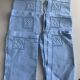 6 cotton and linen napkins, pastel blue, embroidered, OG monograms,