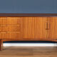 Retro teak zebrano 1960s long elliots of newbury eon mid century sideboard