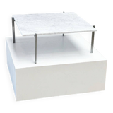 Early PK61 coffee table by Poul Kjaerholm EKC Denmark 1956 with Carrara marble top