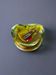 Yellow & blue Sommerso ashtray by Seguso, Murano glass, Italy, 1970s