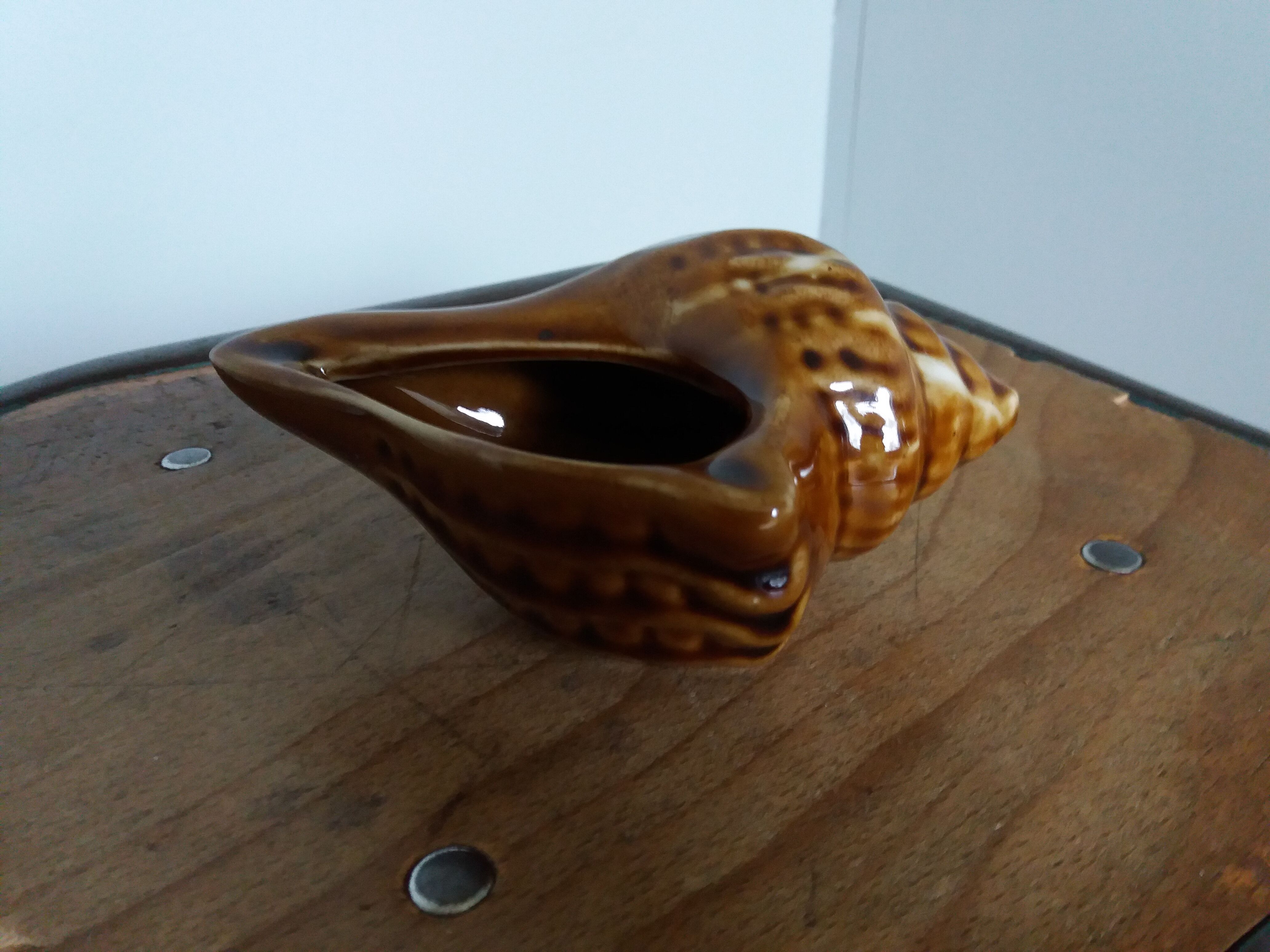 Ashtray shell signed numbered