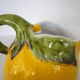 Pichet barbotine forme citron vintage