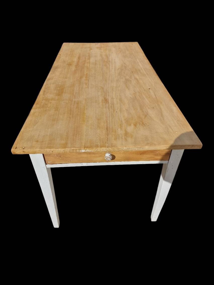 Table ancienne de ferme + 4 chaises
