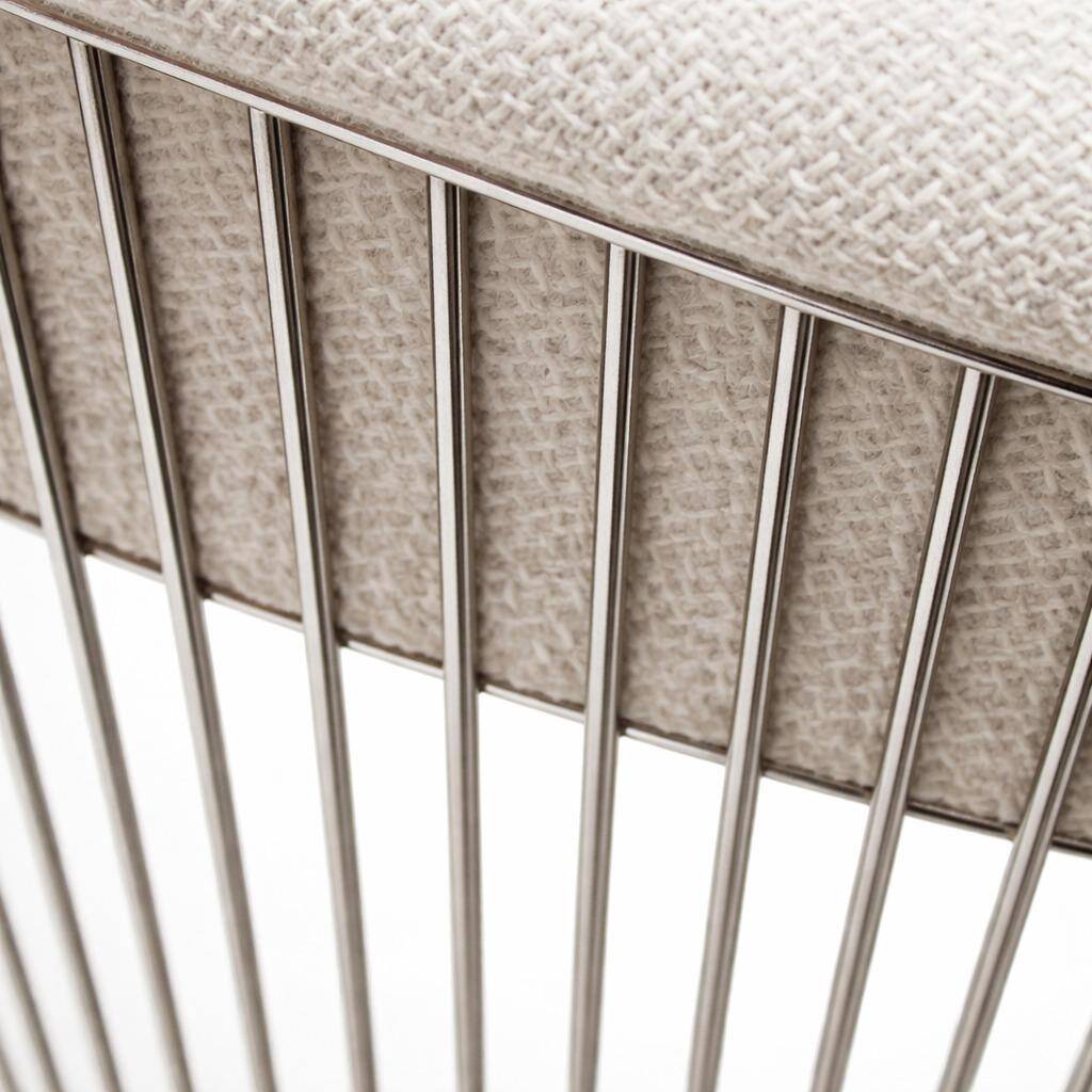 Set of Four Chairs Designed By Warren Platner With Steel structure, 1960's