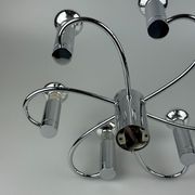 60s 70s Sputnik wall lamp or ceiling lamp by Cosack Leuchten Chrom