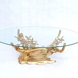 Brass Bonsai coffee Table by Willy Daro
