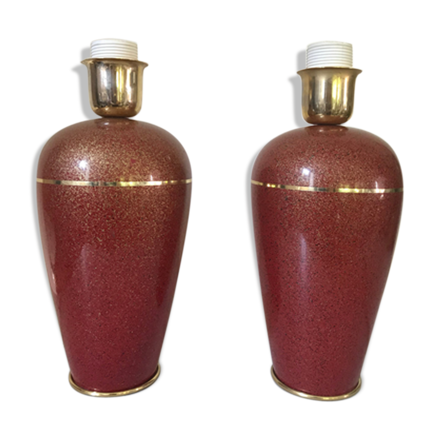 Pair of vintage lamp feet