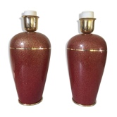 Paire de pieds de lampes vintage