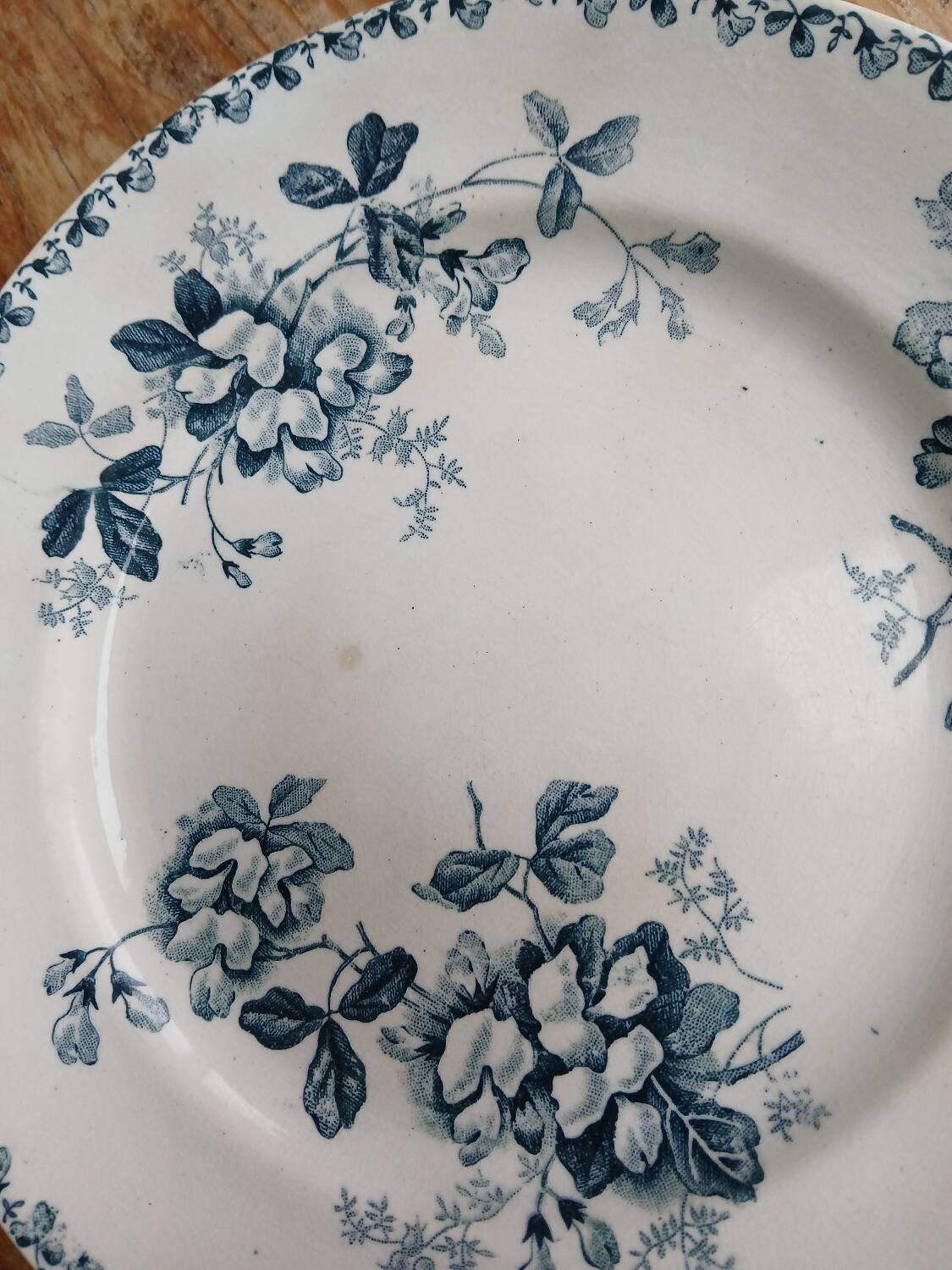 Set of 6 Terre de Fer plates, Acacia model