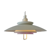 Danish suspension light Form-Light in white and cobalt blue, 1970s.