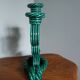 Vallauris Art Deco barbotine candlestick
