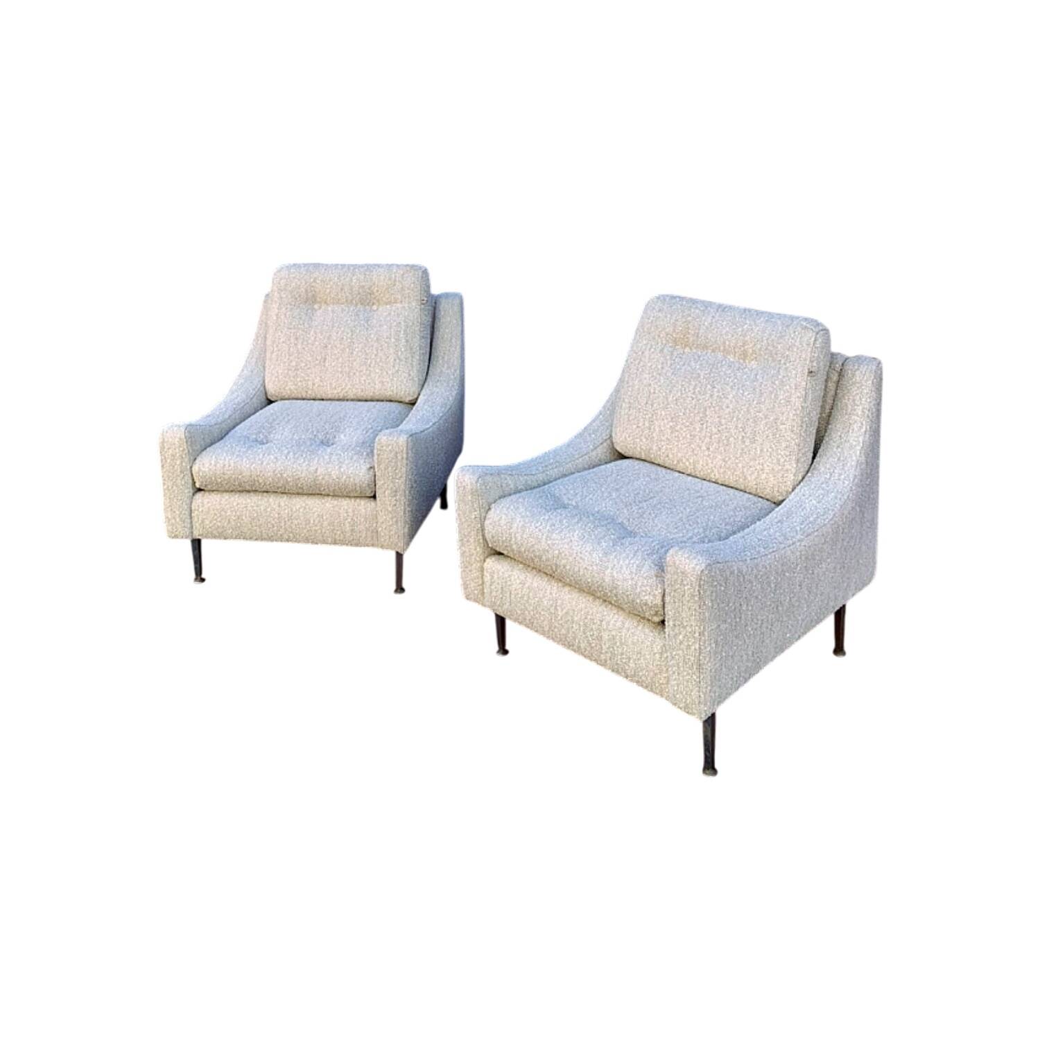Vintage armchair pair by Souplina France