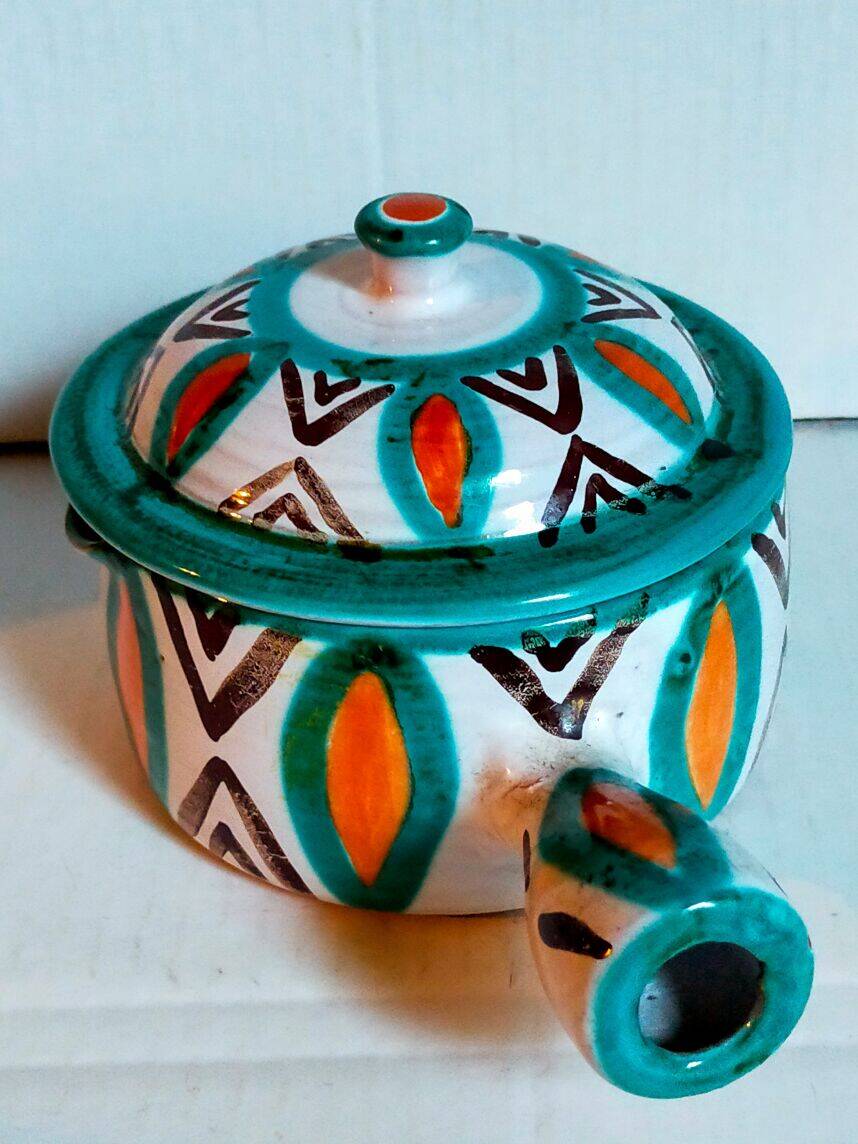 Ceramic fondue pot