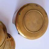 Set of 4 vintage brass nesting ashtrays