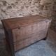 Antique marriage chest in oak / blanket chest – 18th century, Auvergne, France