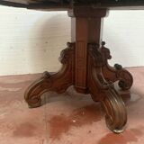 Table a pied central Napoléon III Acajou massif XIX siècle