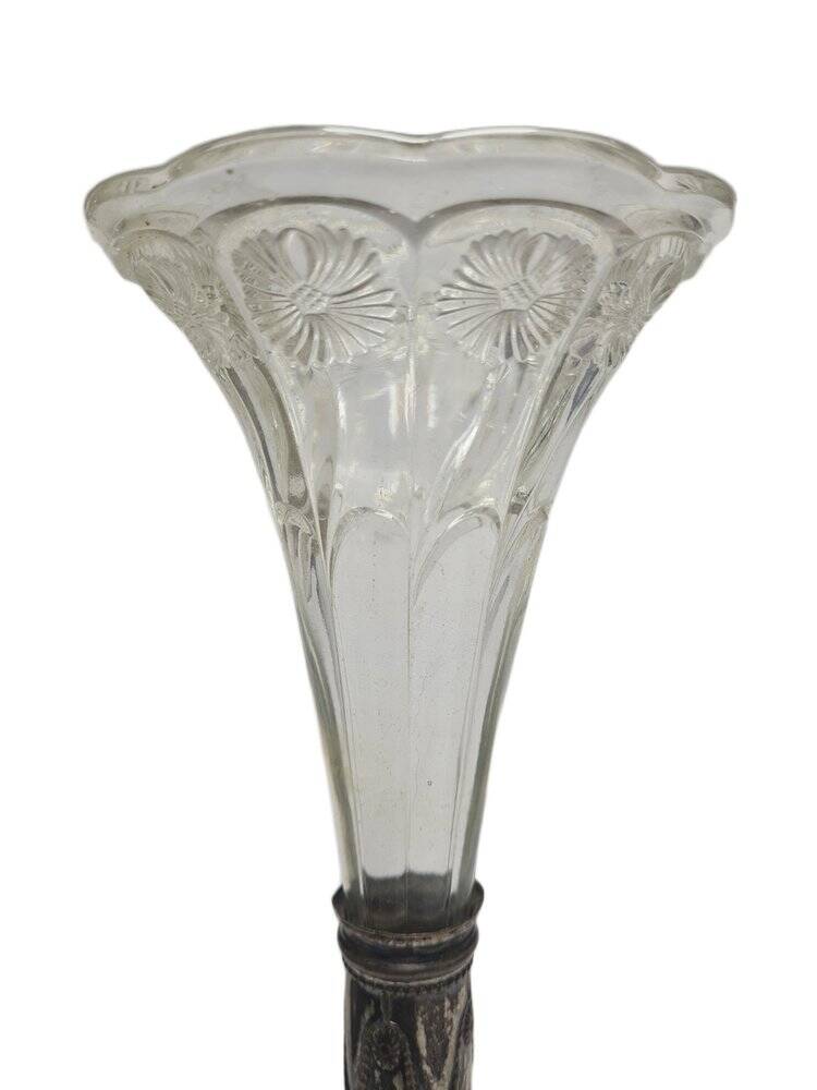 Art Nouveau French flute vase, 1900s