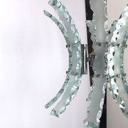 Mid-century Italian cut glass chandelier by Zero Quattro