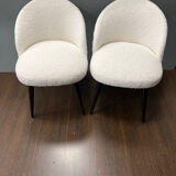 Duo vintage moumoute chairs