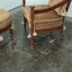 Fauteuil et pouf