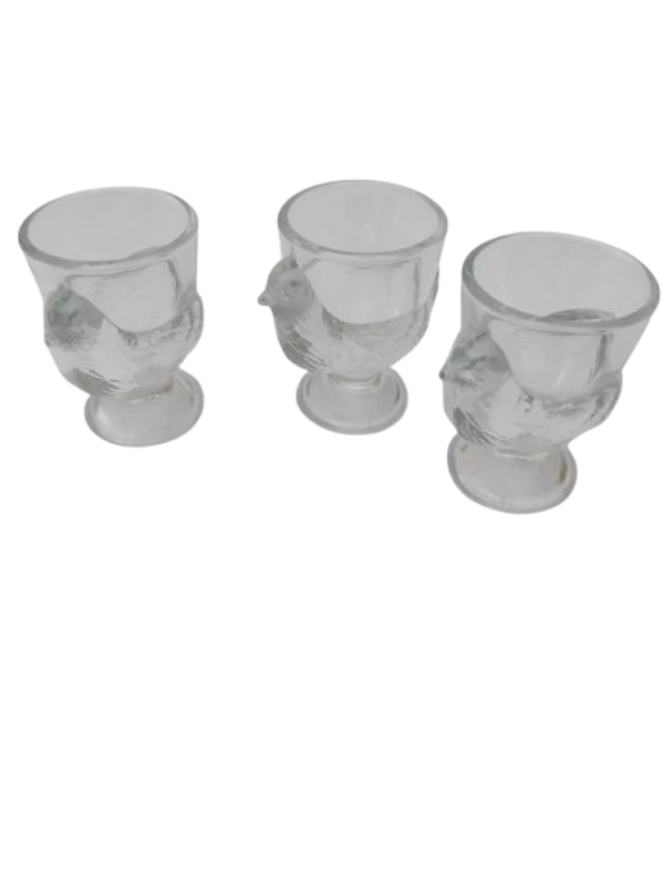 Lot de 3 coquetiers Poule