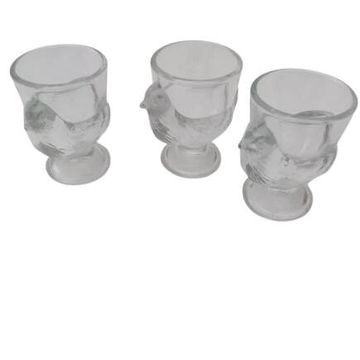 Lot de 3 coquetiers Poule