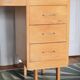 Bureau en bois pieds compas