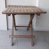 Folding wooden coffee table