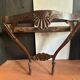 Antique wall console in carved walnut, Louis XV style, 19th century.