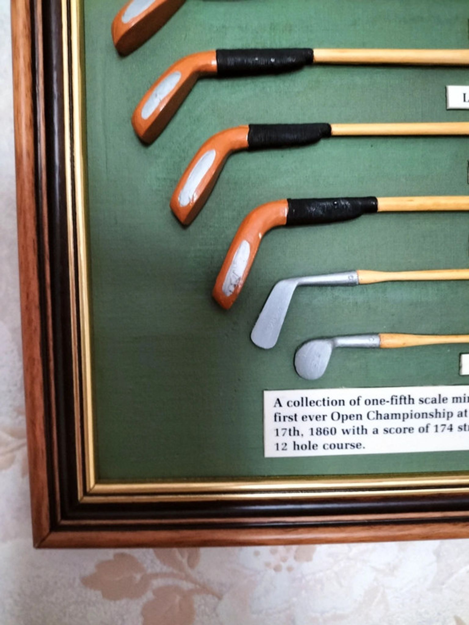 Vintage frame collection golf william park senior of musselburgh 1834- 1903