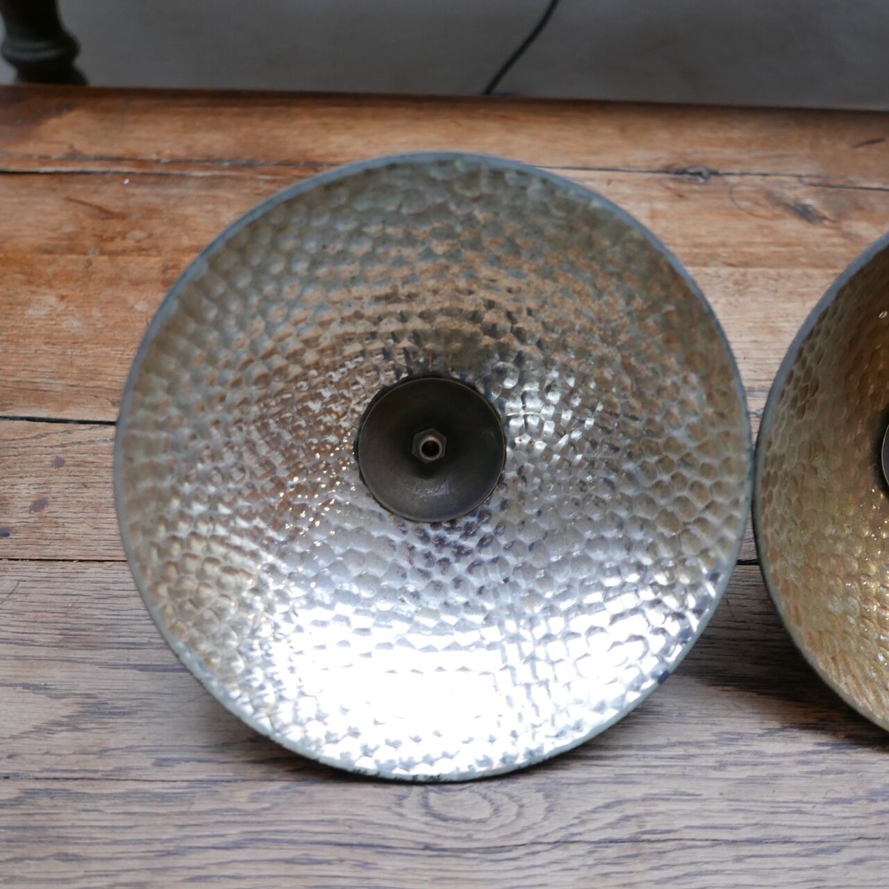 Antique english mercury glass pendant light