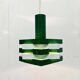 Modern metal lamella pendant lamp from the mid-century in the style of J. J. M. Hoogervorst for Anvia, 1960s.