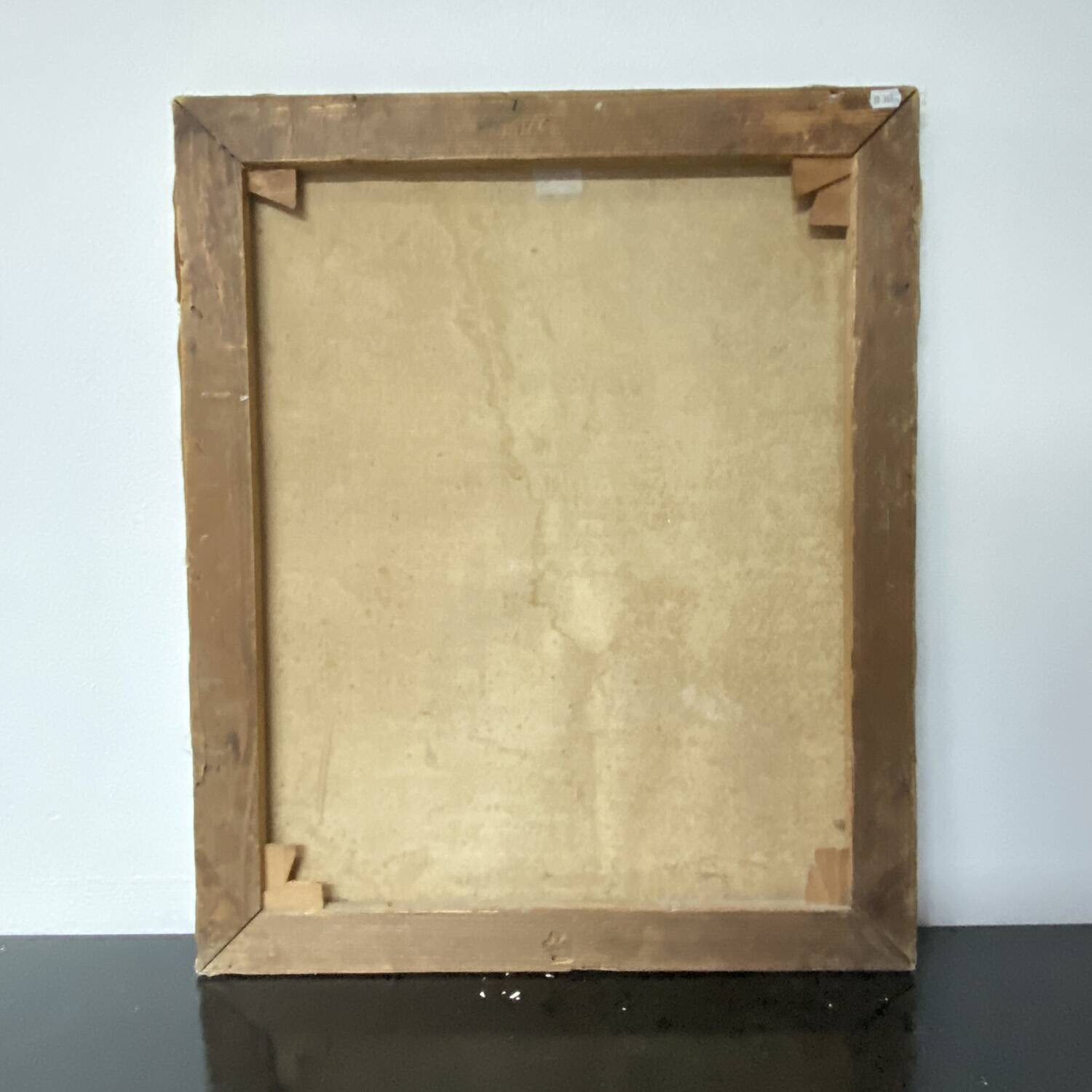 Painting 1952 "Bouquet with mirror signed Stermann