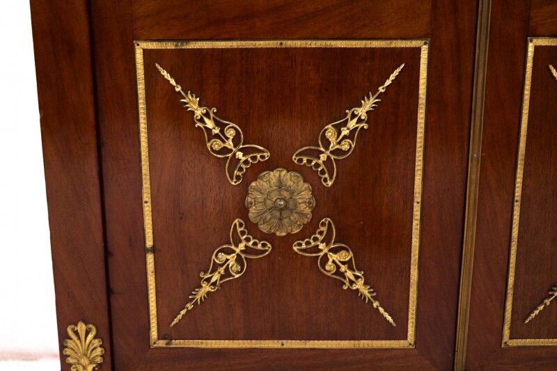 Unique Empire library display cabinet, France, circa 1820.