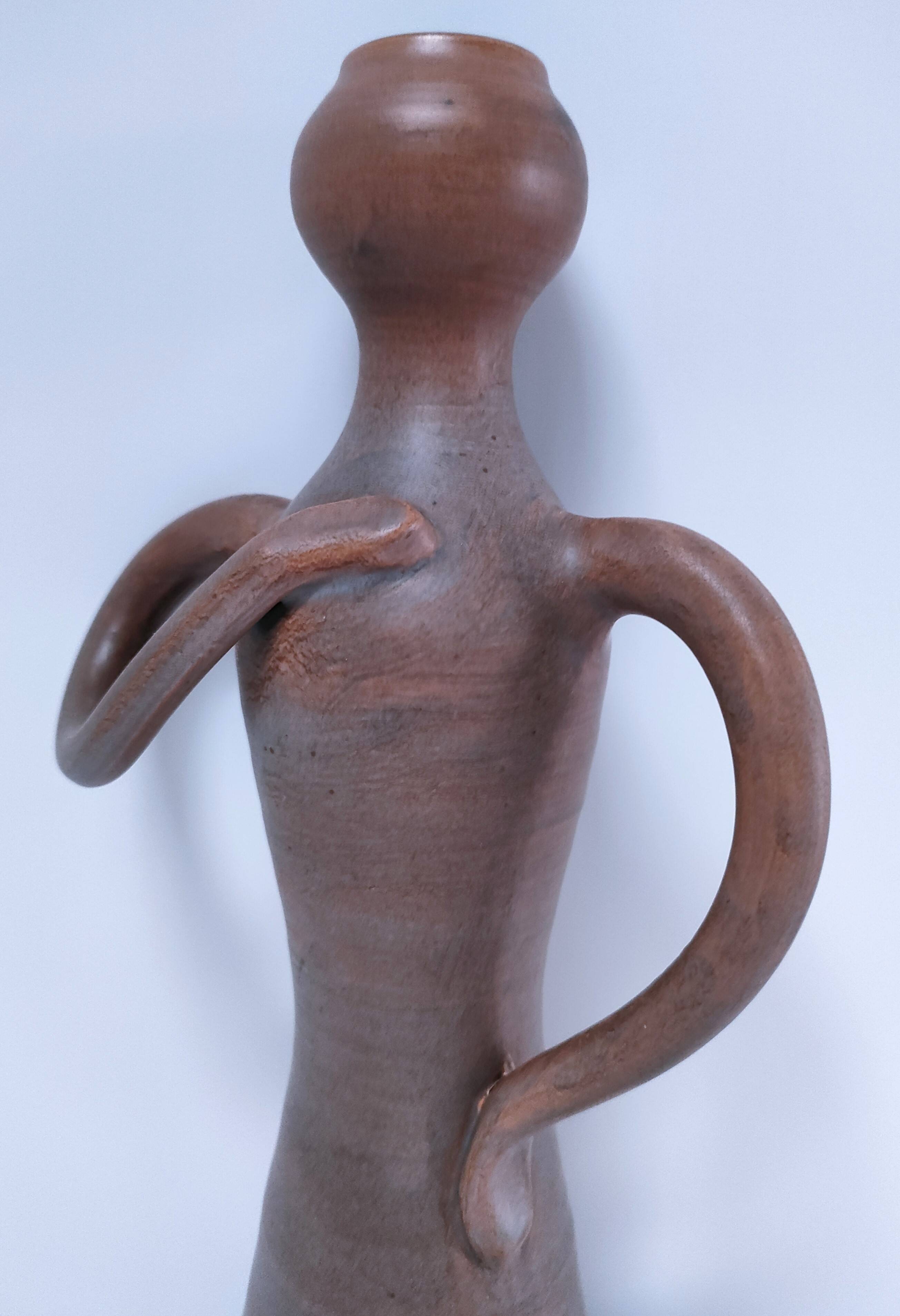 Vintage signed ceramic soliflore vase