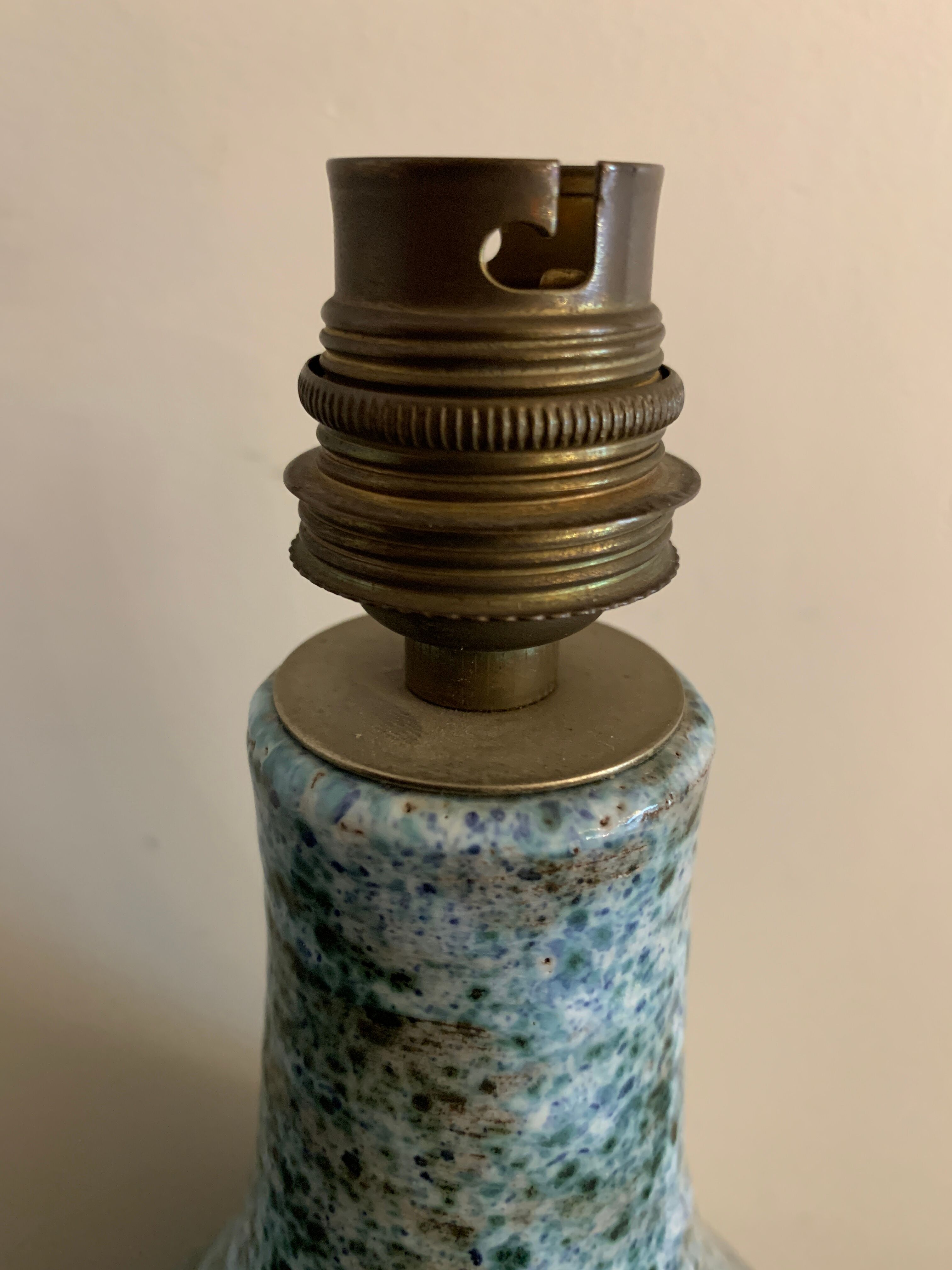 Ceramic lamp foot Monique Senlis, 1970